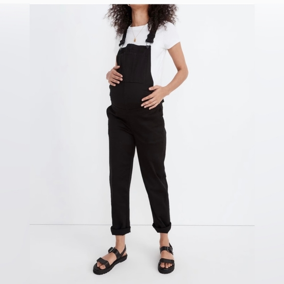 Madewell Pants - Madewell Black Maternity Overalls XXS